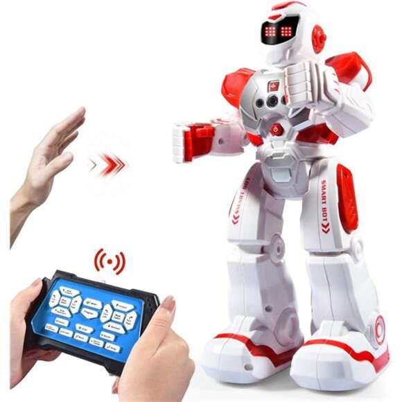 RCSmart RobotToys for Kids,Intelligent ProgrammableRobot with InfraredController - Picture 1 of 7